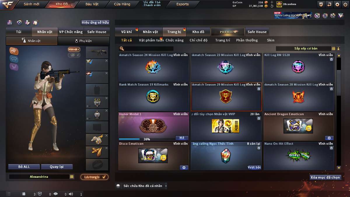 shop acc cf uy tin gia re